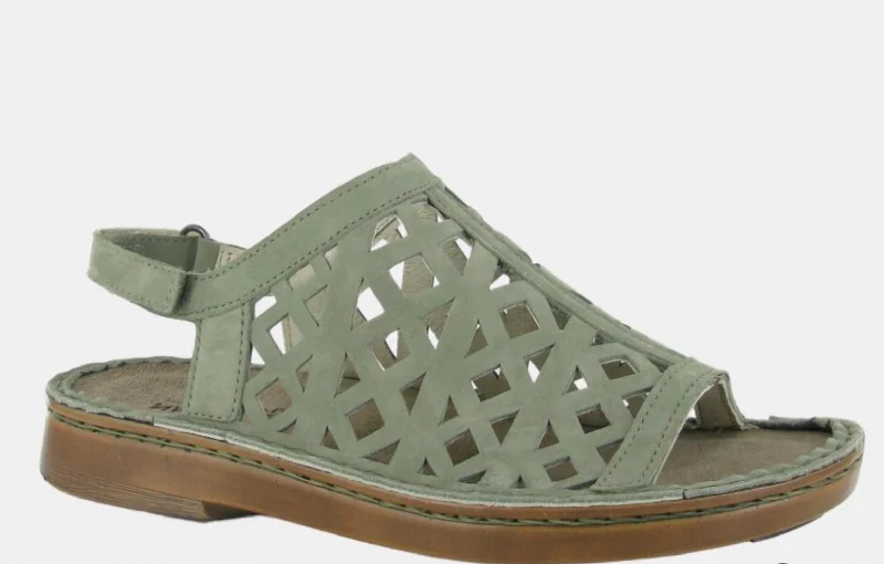 Ends Soon Women's Amadora Sandal In Sage Nubuck