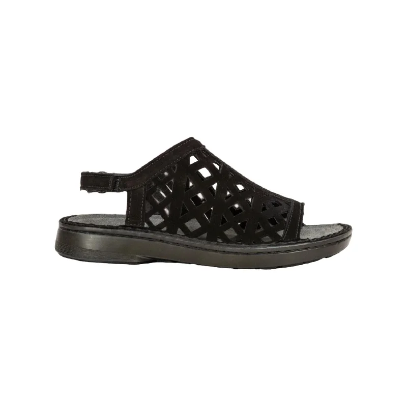 Vintage-Inspired Shoes Deal Women's Amadora Sandals In Black Velvet