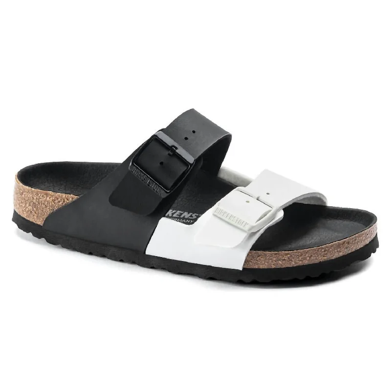 Massive Selection Sale Women's Arizona Split Birko-Flor Sandals - Regular/wide In Black/white