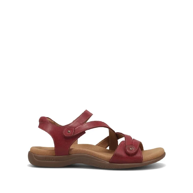 Comfortable Formal Shoes Women's Big Time Sandal - Medium Width In Cranberry