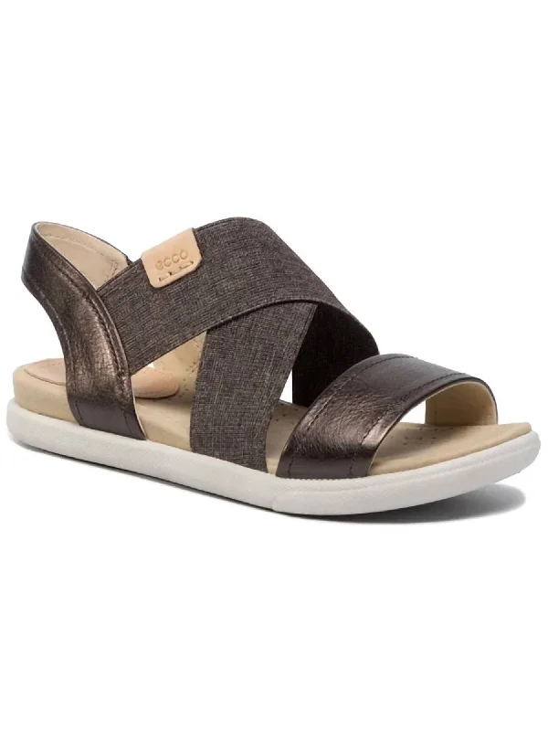 Fashionista Favorites Women's Damara Elastic X Sandal In Licorice, Powder