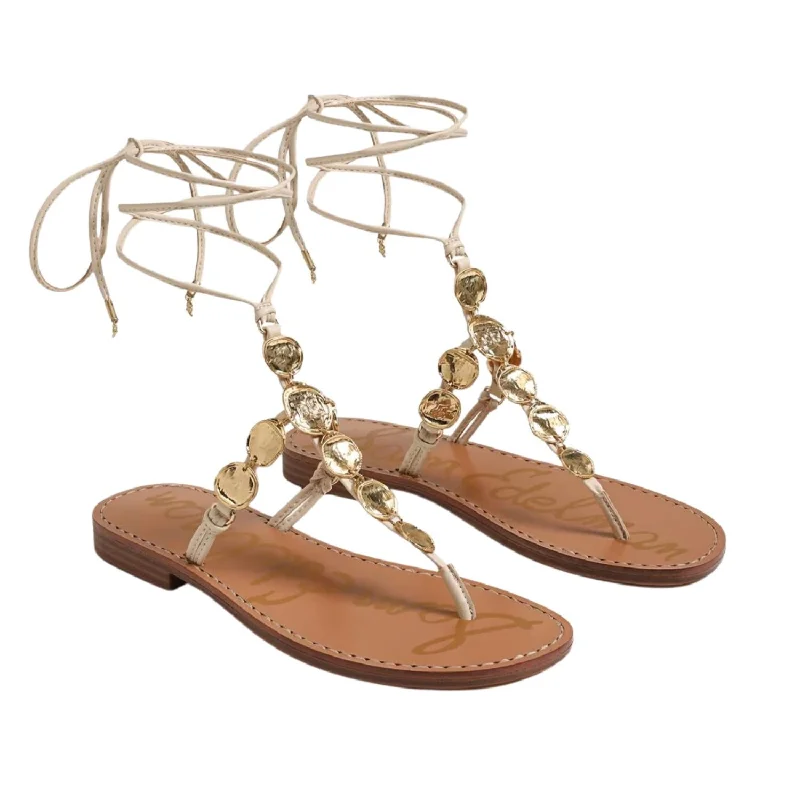 Supportive Shoes Offer Women's Deirdre Sandal In Linen Leather