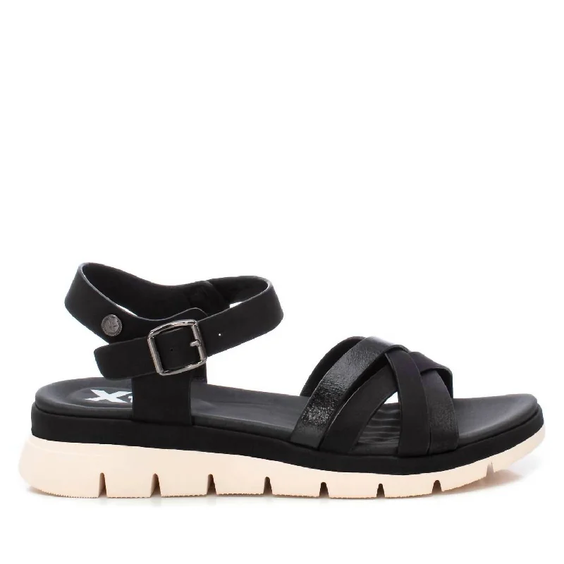 Clearance Event Women's Faux Leather Sandals In Black