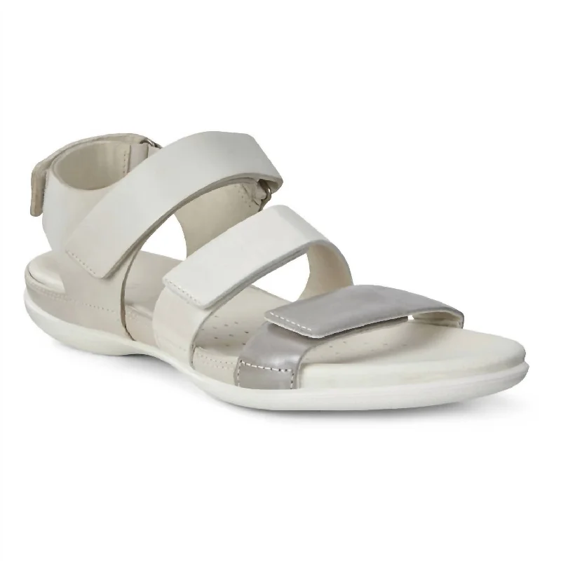 Comfortable Fashion Shoes Women's Flash Strap Sandal In Wild Dove/white Shadow/white