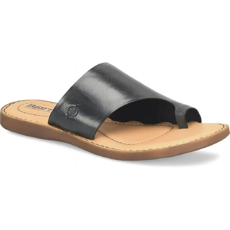 Luxury Fashion Women's Hinti Toe Loop Slide Sandal In Black