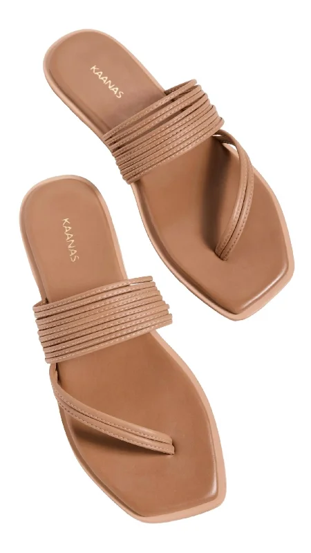 Seasonal Fashion Women's Ibu Thong Sandal In Caramel