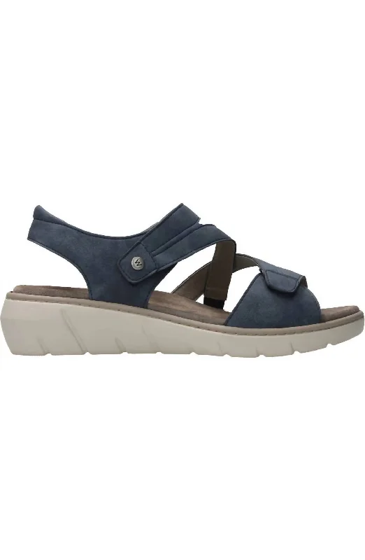 Walking Comfort Shoes Women's Ikaria Sandal In Denim Biocare