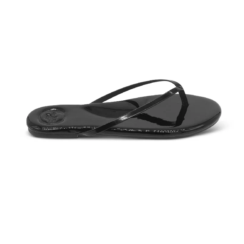 Comfortable Dress Shoes Women's Indie Sandal In Black Patent