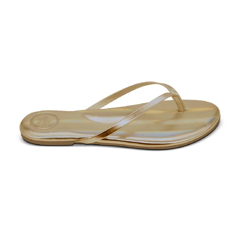 Comfortable Office Shoes Women's Indie Sandal In Gold Metallic