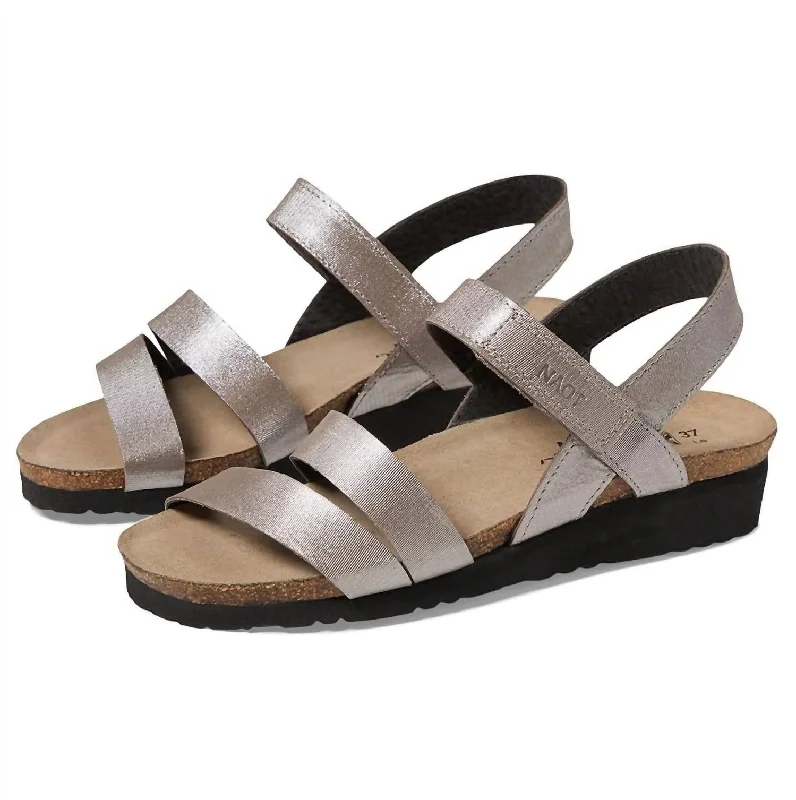 Non-Slip Shoes Women's Kayla Sandal In Silver Threads