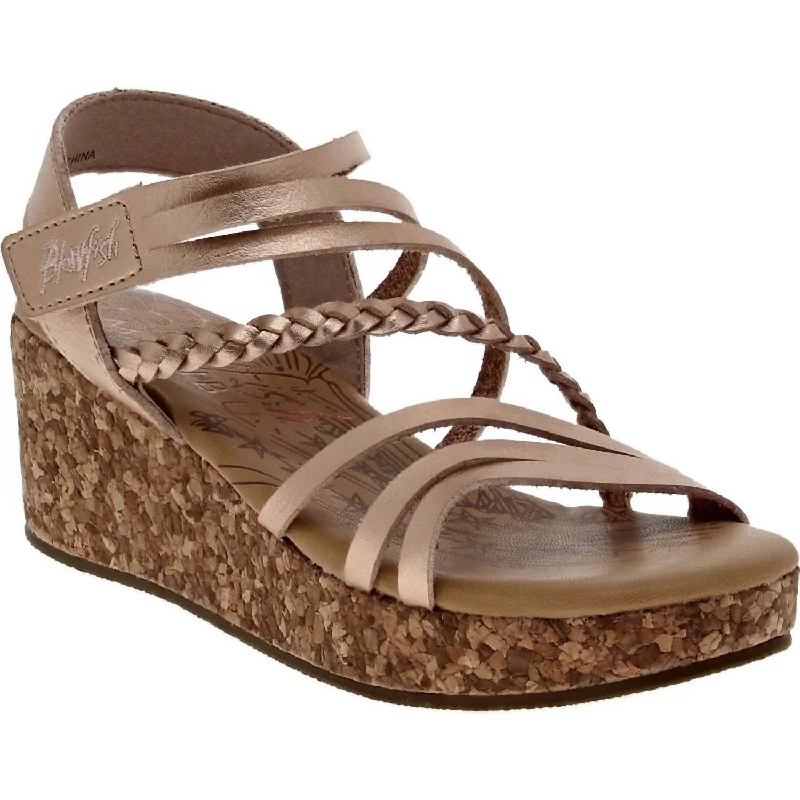 New Styles Just In Women's Liddie Sandal In Gold