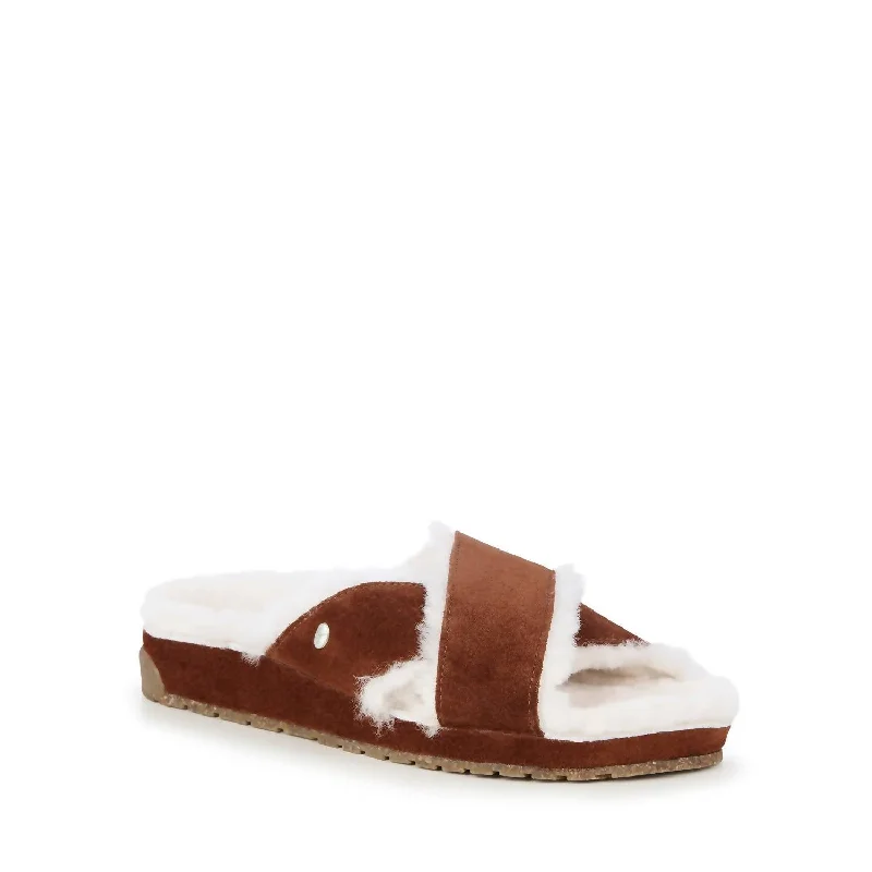 Fashion Deal Women's Mayberry Corky Slide Sandal In Tawny