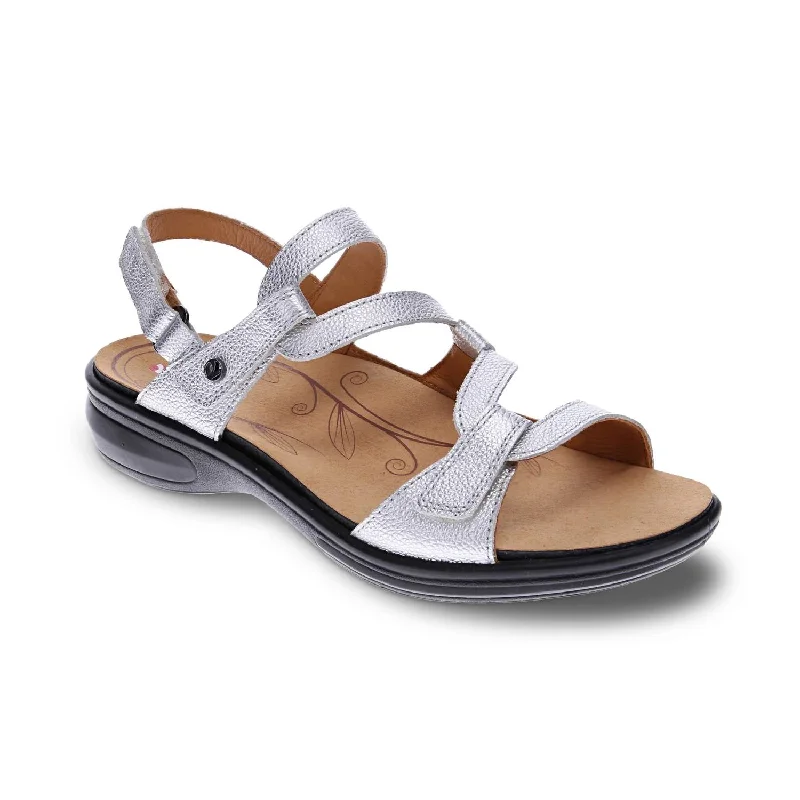 Comfortable Fashion Shoes Women's Miami Adjustable Sandal - Medium Width In Pearl