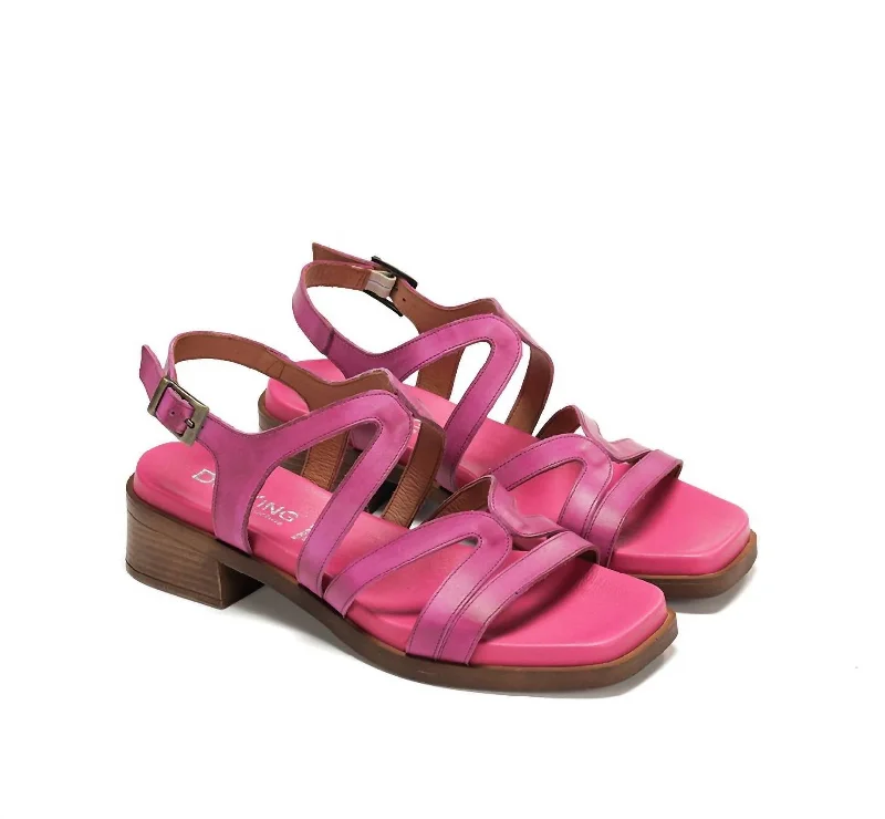 Exclusive Sale Women's Poleo Sandals In Texas Fuschia