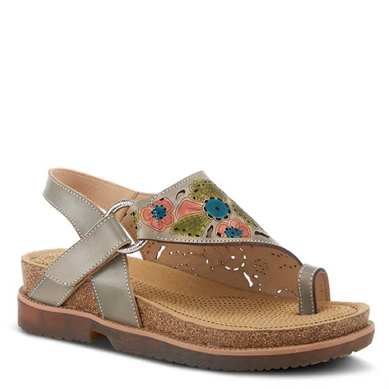 Sustainable Footwear Sale Women's Samya Sandals In Grey Multi