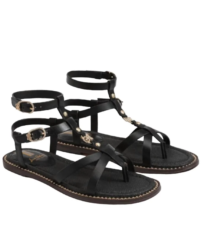 Fashionable Casual Footwear Offers Women's Talya Sandals In Black