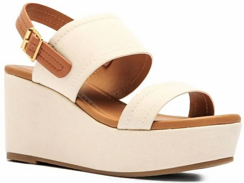 Hurry Before It's Gone Women's Time Of My Life Wedge Sandal In Beige