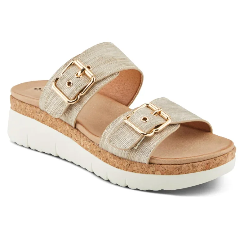 Swimwear Summer Blowout Women's Velvette Sandal In Soft Gold