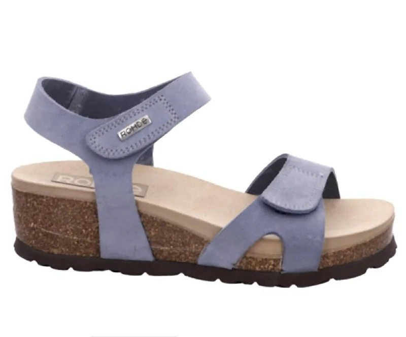 Soft Sole Shoes Discount Women's Wedge Sandals In Jeans