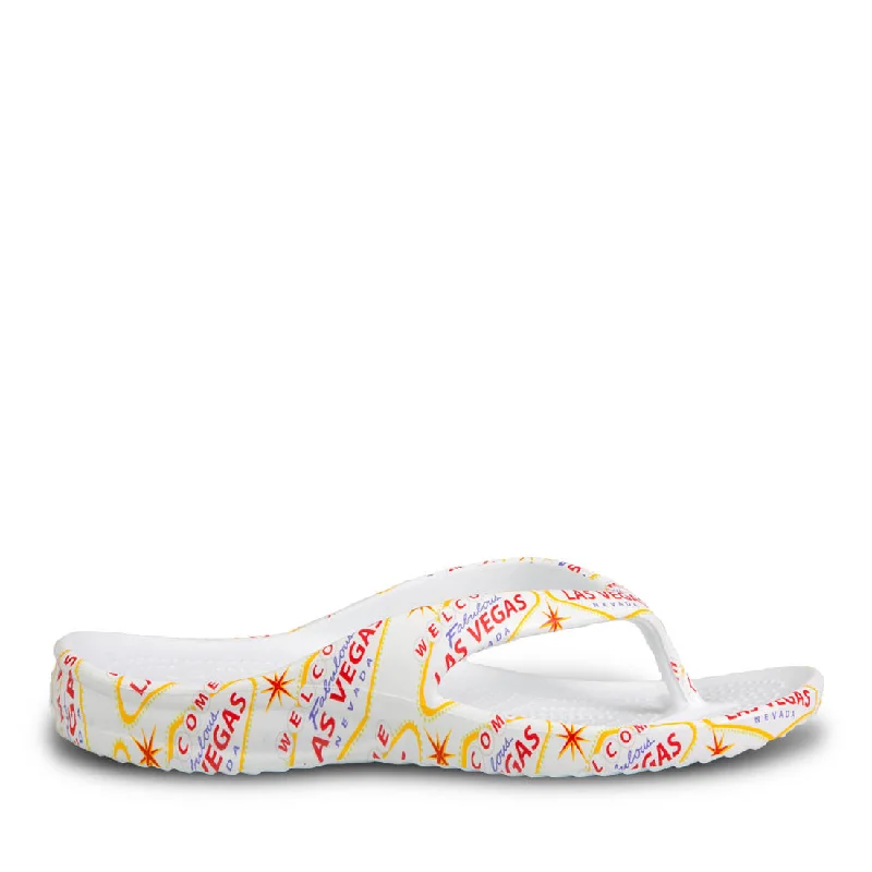 Edgy Fashion Deals Women's Flip Flops - Welcome to Las Vegas