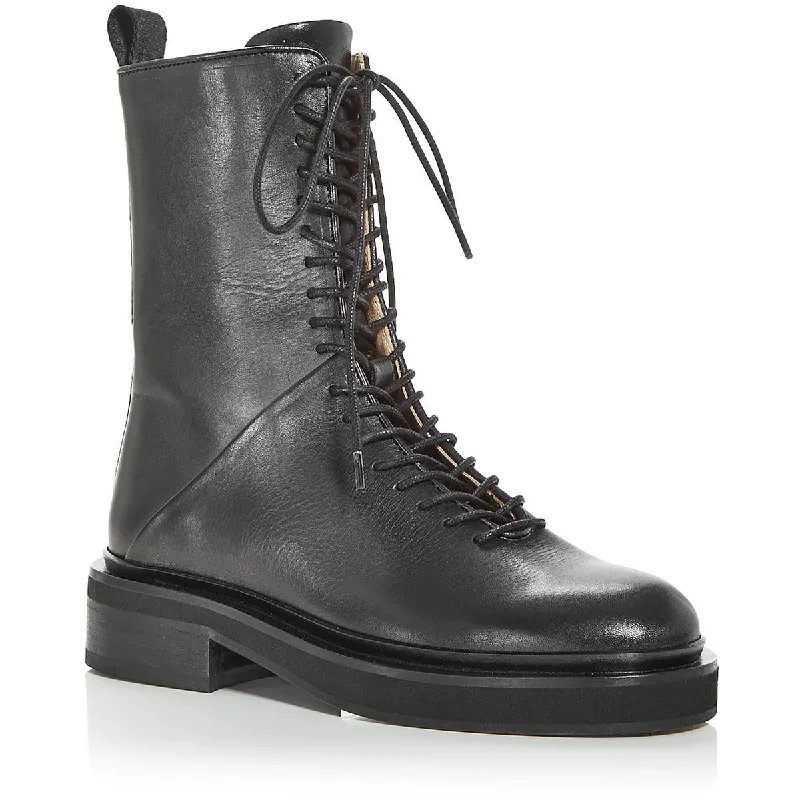 Evening Elegance All Saints Spitalfields Womens MINA BOOT Faux Leather Combat & Lace-up Boots