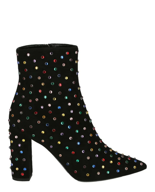 Luxury Boots Sale Saint Laurent Womens Betty Embellished Ankle Boots