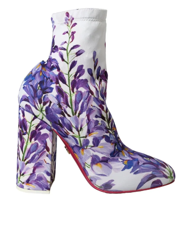 New Arrival Discount Dolce & Gabbana  Floral Print Booties