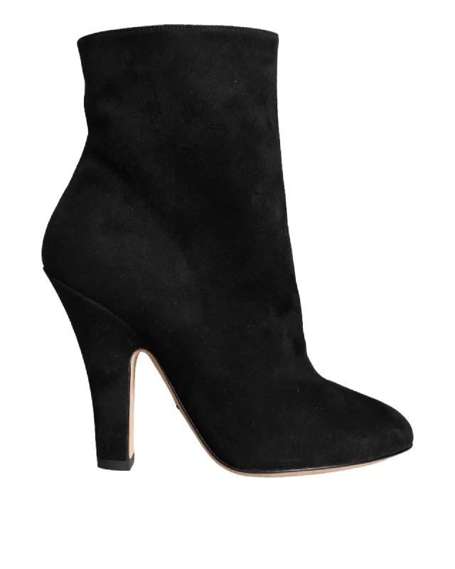 Comfortable Shoes Dolce & Gabbana  Black Suede Ankle Boots