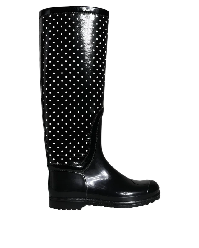 Comfortable Outdoor Shoes Dolce & Gabbana  Polka Dot Rain Boots