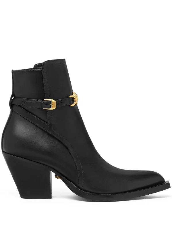 Flexible Sole Shoes Sale Versace Women's Boots Black