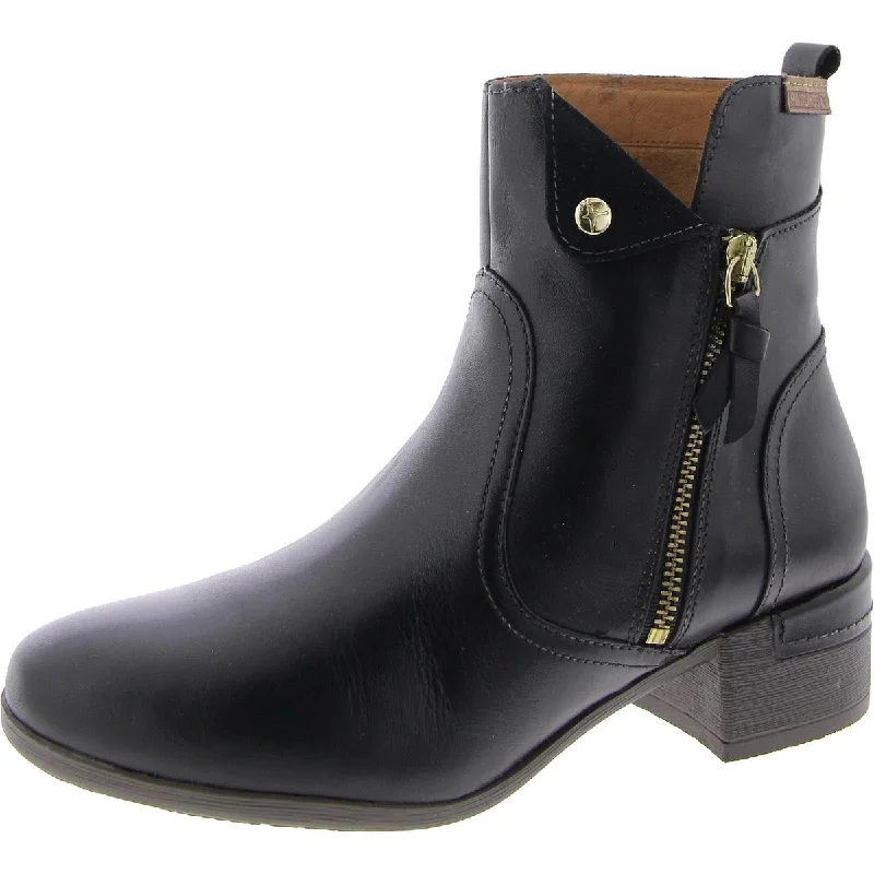 Must-Have Boots Sale MALAGA  Womens Leather Zip up Closure Ankle Boots