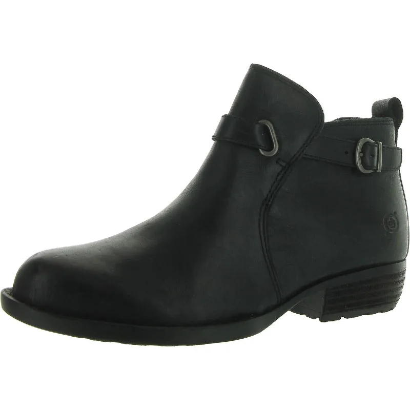 Comfortable High-Top Sneakers Womens Leather Pull On Ankle Boots