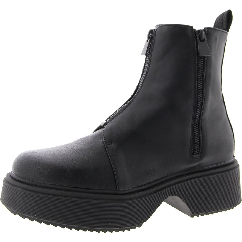 Comfortable Urban Shoes Womens Pull On Round Toe Chelsea Boots