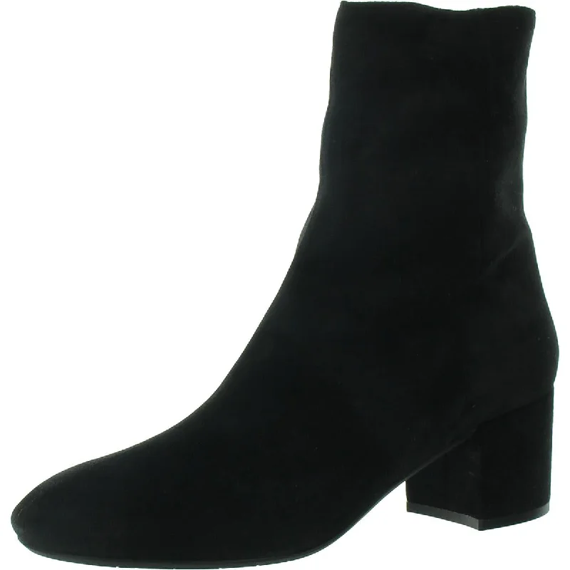 Womens Leather Zpper Booties