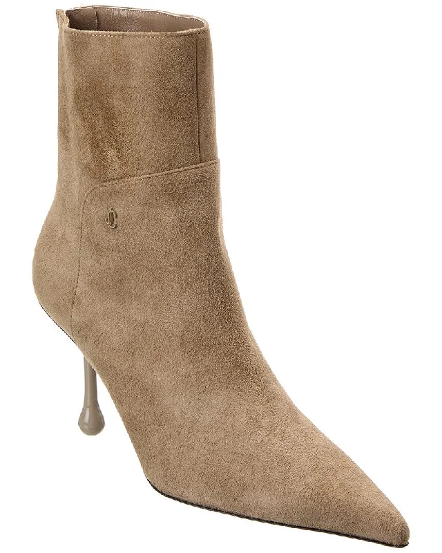 Summer Fashion Jimmy Choo Cycas 80 Suede Bootie