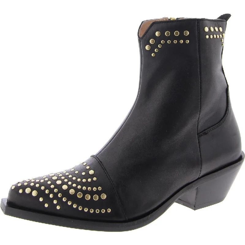 Forward Trendsetter Jamison Womens Leather Studded Ankle Boots