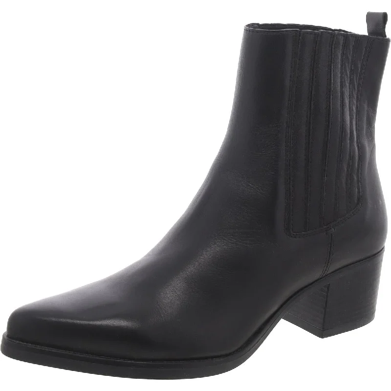 Discover Now Barnes Womens Leather Pointed Toe Booties