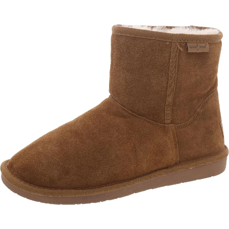 Discover Promotions Womens Sheepskin Round Toe Shearling Boots