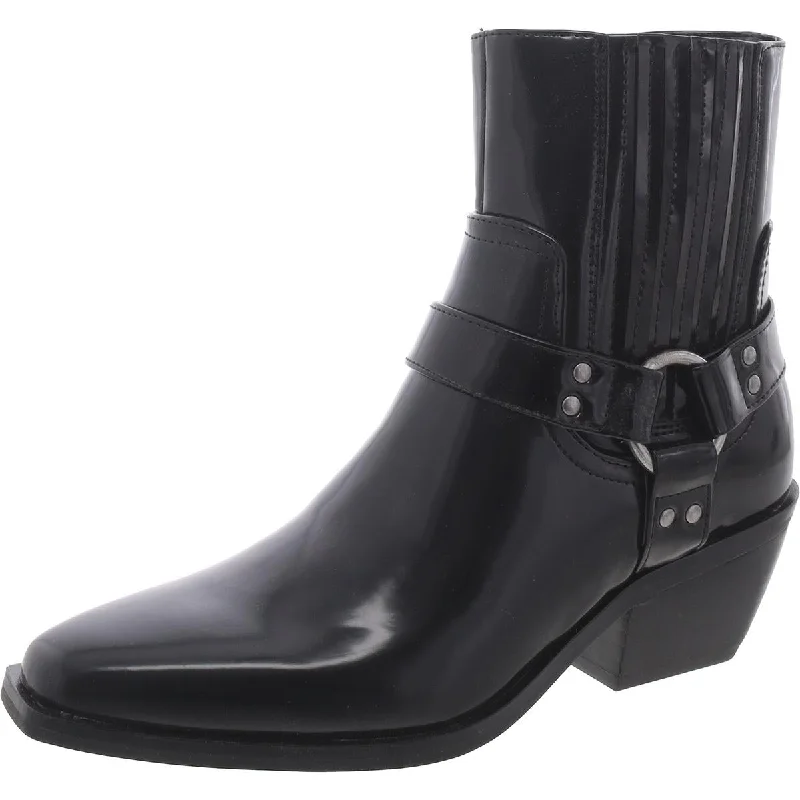 New In This Season Susanna Womens Faux Leather Zipper Booties