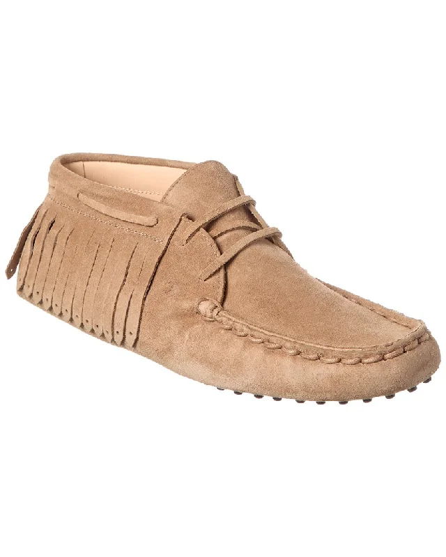 Pastel Styles Tod’S Gommino Suede Moccasin