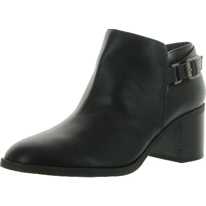 All-Day Comfort Shoes Sale Womens Faux Leather Zipper Ankle Boots