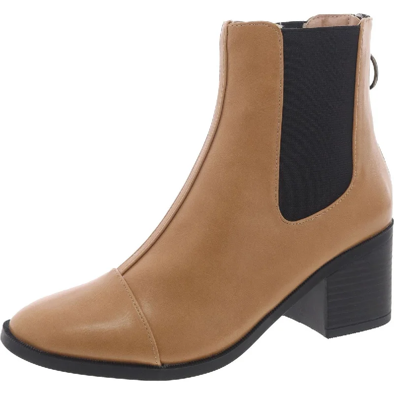 Chic Style Discounts Womens Faux Leather Zipper Chelsea Boots