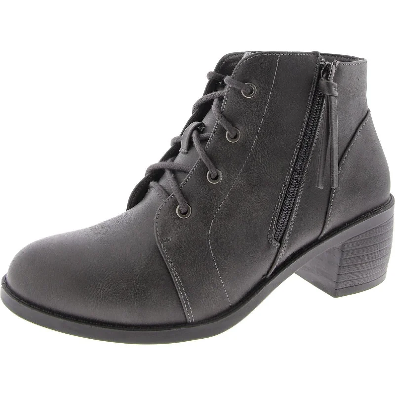 All-Season Shoes Discount Womens Zip Up Round Toe Booties