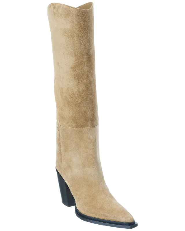 Hot Sale Jimmy Choo Cece 80 Suede Knee-High Boot