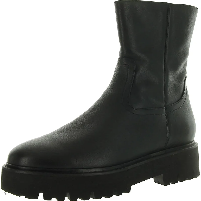 Seasonal Style Discounts Sada Calf Womens Zip Up Lug Sole Mid-Calf Boots