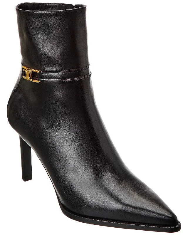 Durable Fashion Picks Celine Verneuil Leather Bootie