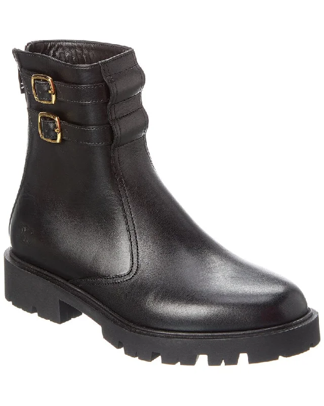 Style Redefined Celine Margaret Double Buckle Leather Boot