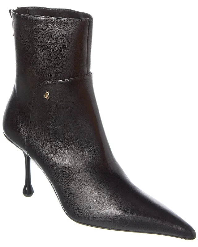 Imeless Style Jimmy Choo Cycas Ab 80 Leather Bootie