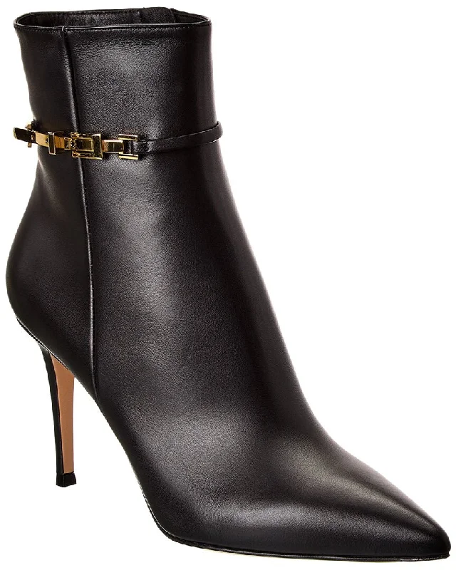 Trendy Street Style Gianvito Rossi Carrey 85 Leather Bootie