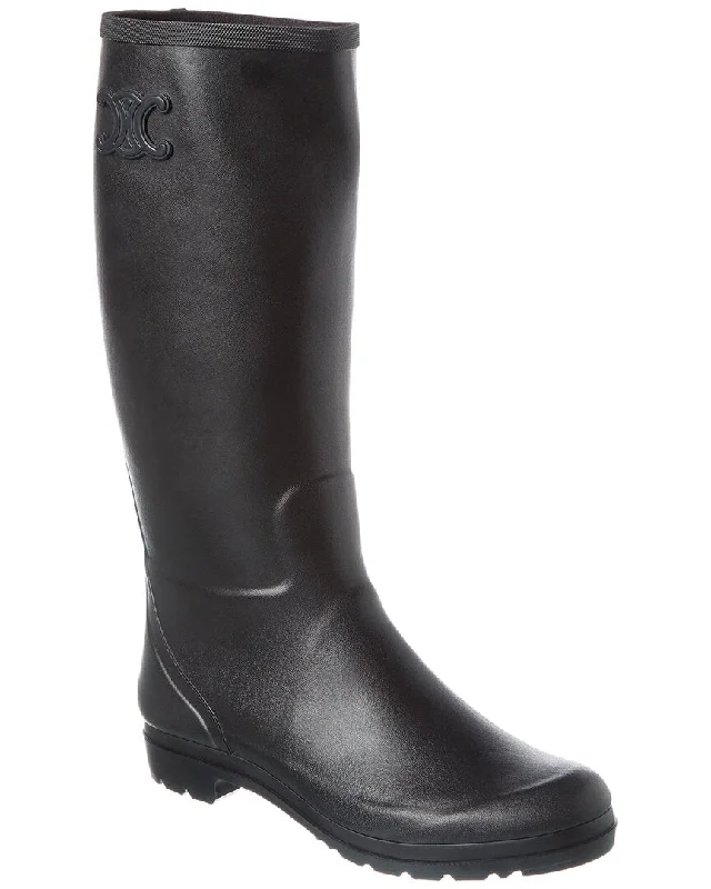 Clearance Event Celine Rubber Knee-High Rain Boot